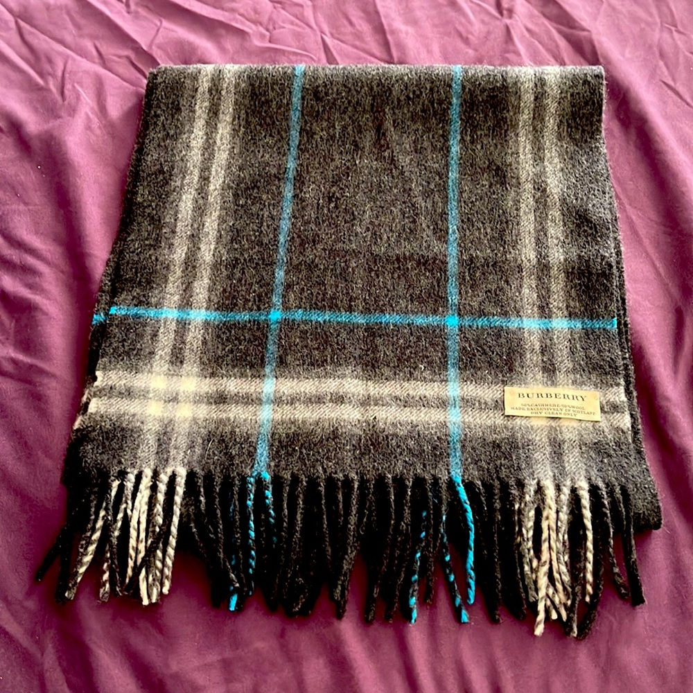New! Burberry men cashmere/wool scarf